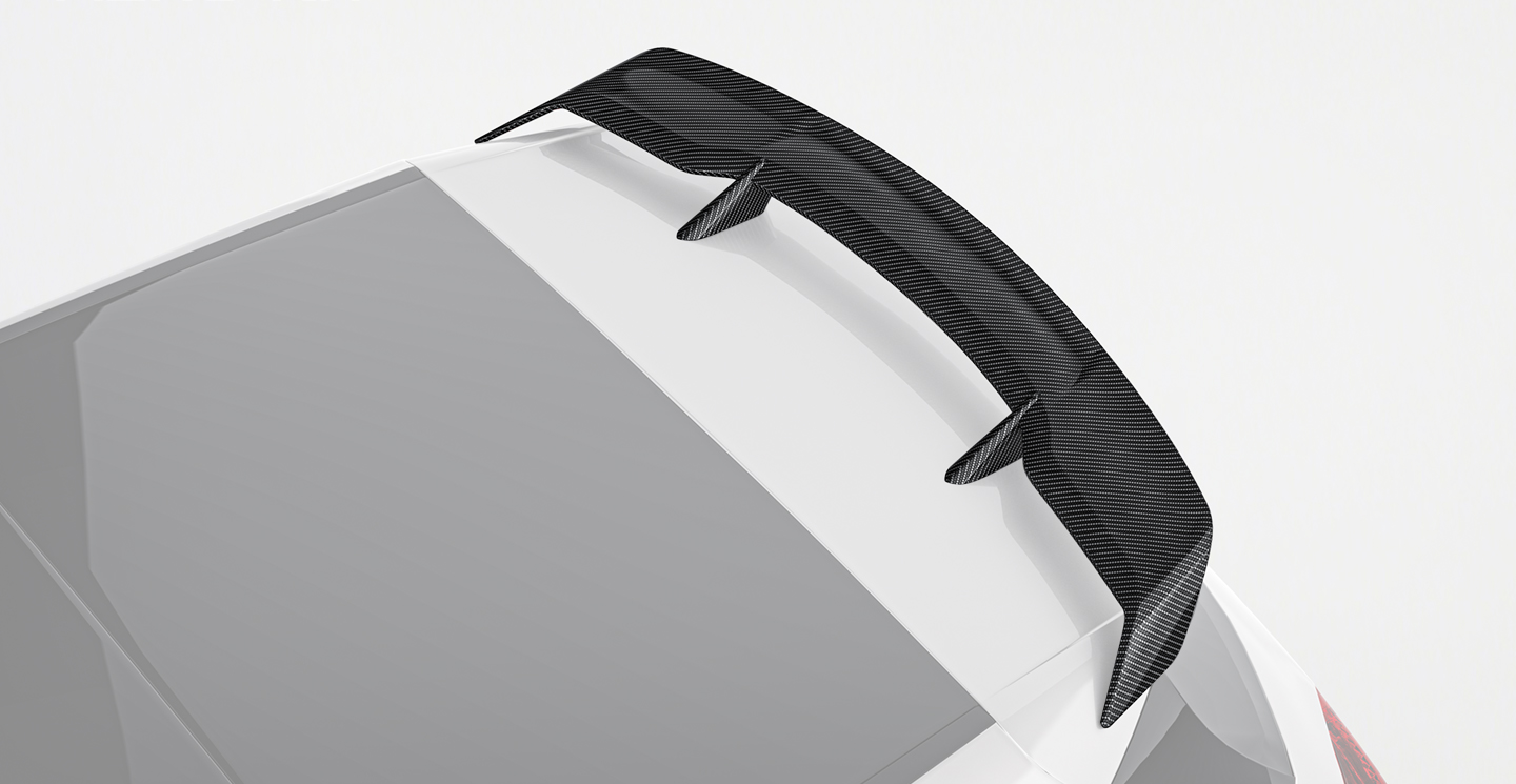 Mercedes Benz A-Class (W176) Paktechz Design Carbon Fiber Rear Spoiler