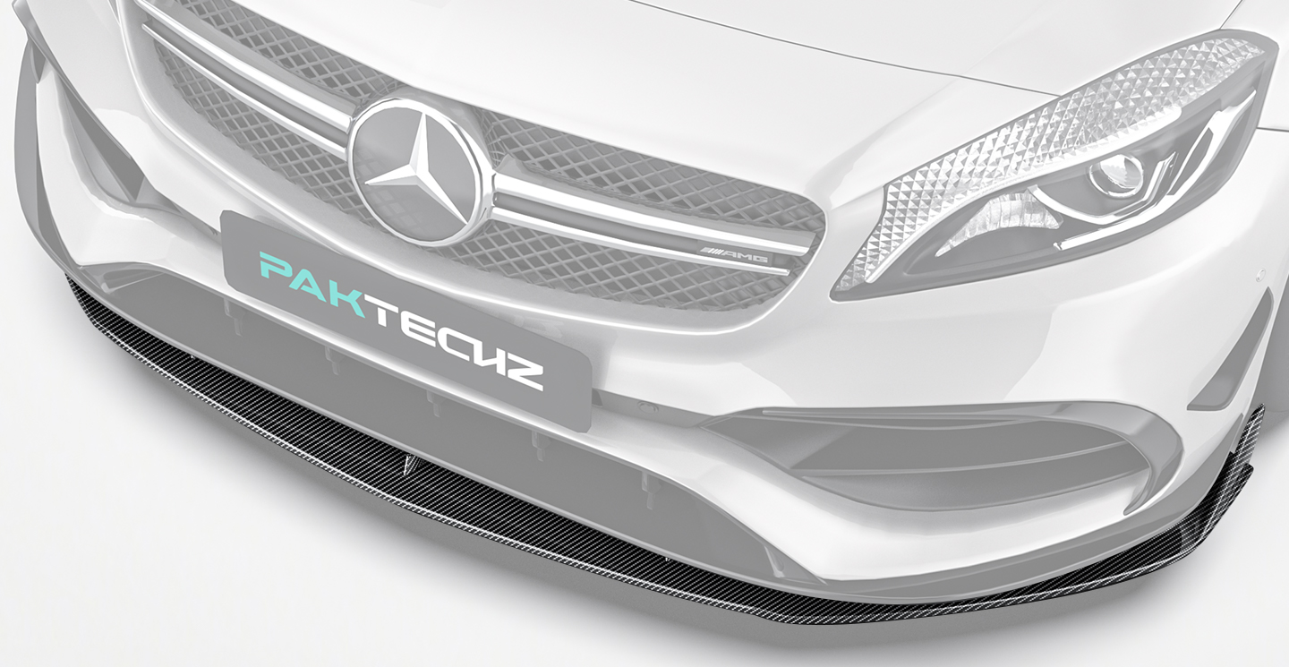 Mercedes Benz A-Class (W176) Paktechz Design Carbon Fiber Front Lip