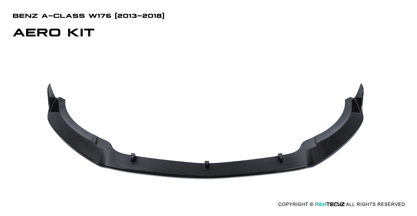 Mercedes Benz A-Class (W176) Paktechz Design Carbon Fiber Front Lip