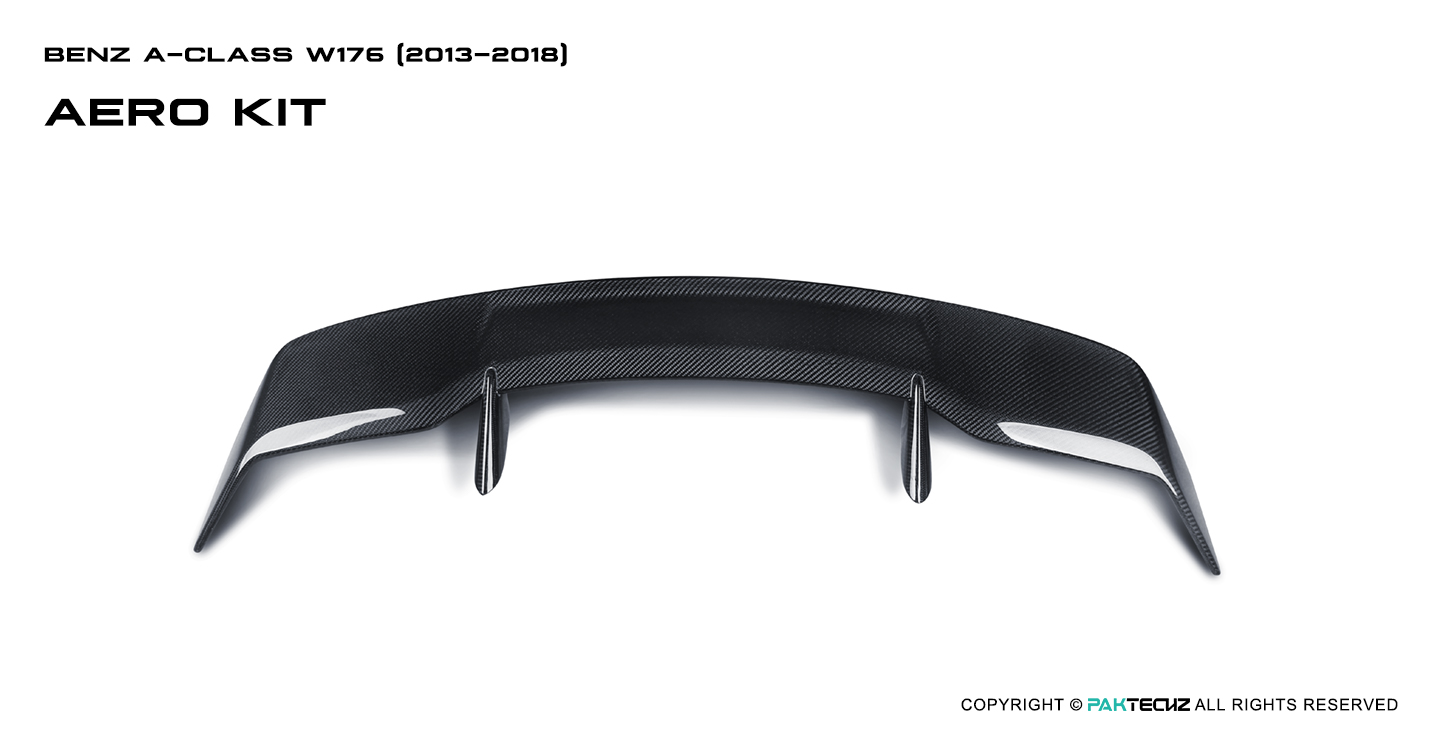 Mercedes Benz A-Class (W176) Paktechz Design Carbon Fiber Rear Spoiler