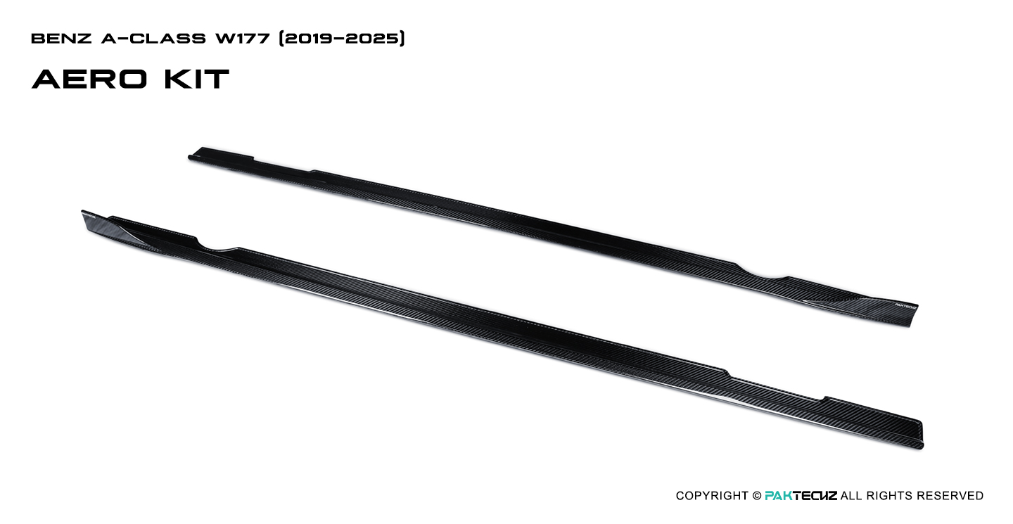 奔驰 A级 W177 A45 Paktechz 款碳纤维侧裙Ver.2
