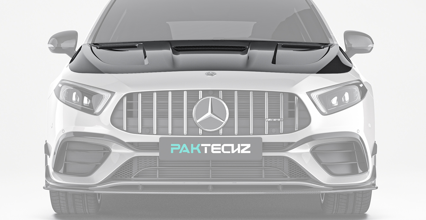 奔驰 A级 W177 Paktechz 款碳纤维机盖