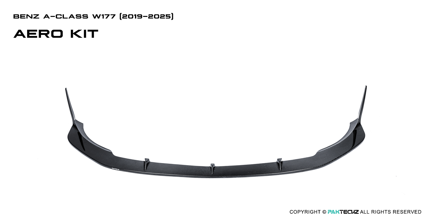Mercedes Benz A-Class W177 A45 Paktechz Design Carbon Fiber Front Lip