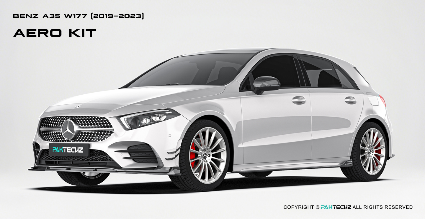Mercedes Benz A-Class W177 Paktechz Design Carbon Fiber Aerodynamics kit