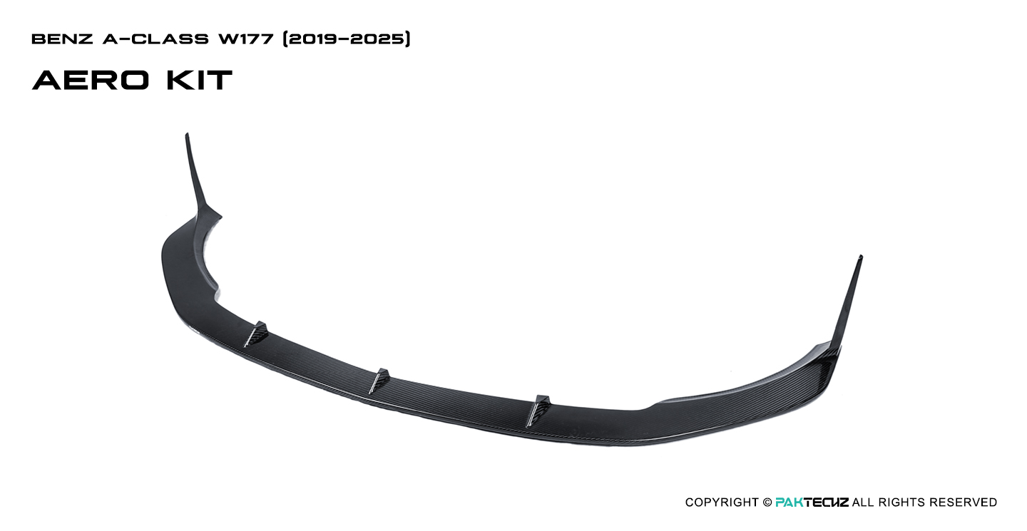 Mercedes Benz A-Class W177 A45 Paktechz Design Carbon Fiber Front Lip