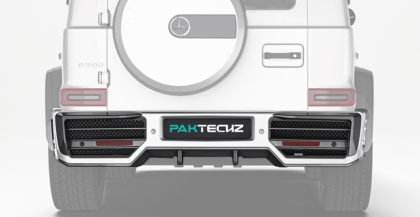 奔驰 G级 Paktechz 款碳纤维后杠