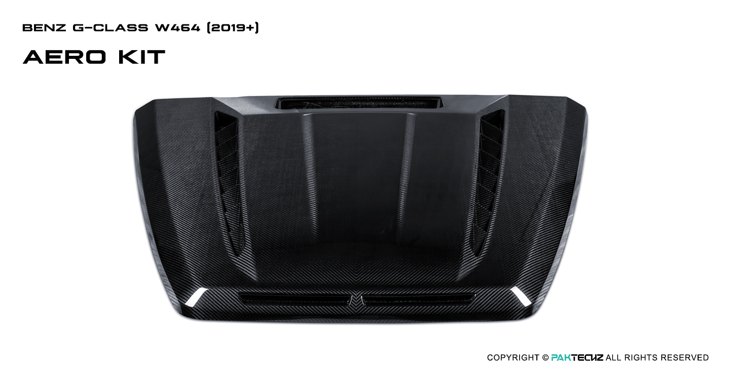 Benz G-Class Paktechz Carbon Fiber Hood Ver.1