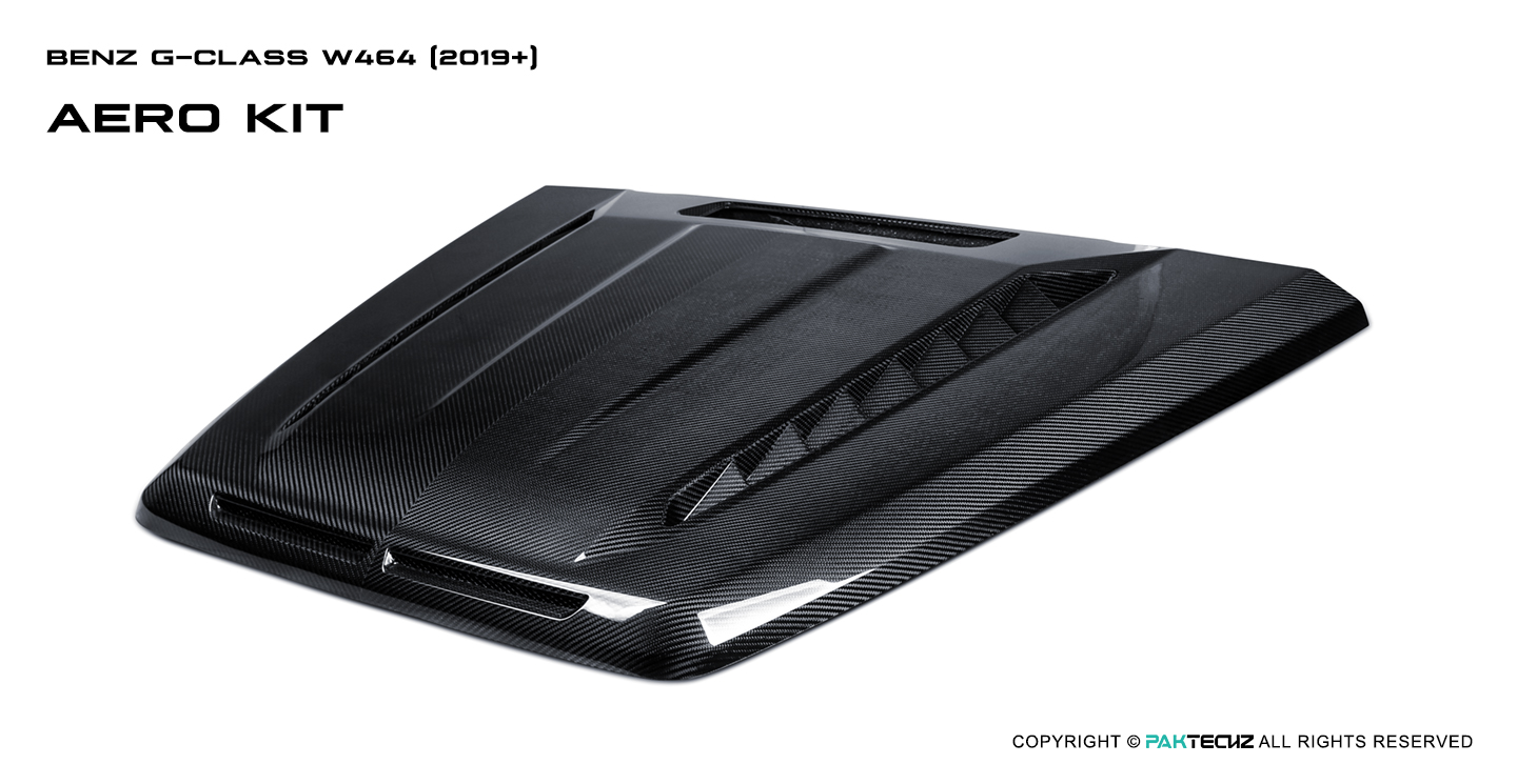 Benz G-Class Paktechz Carbon Fiber Hood Ver.1