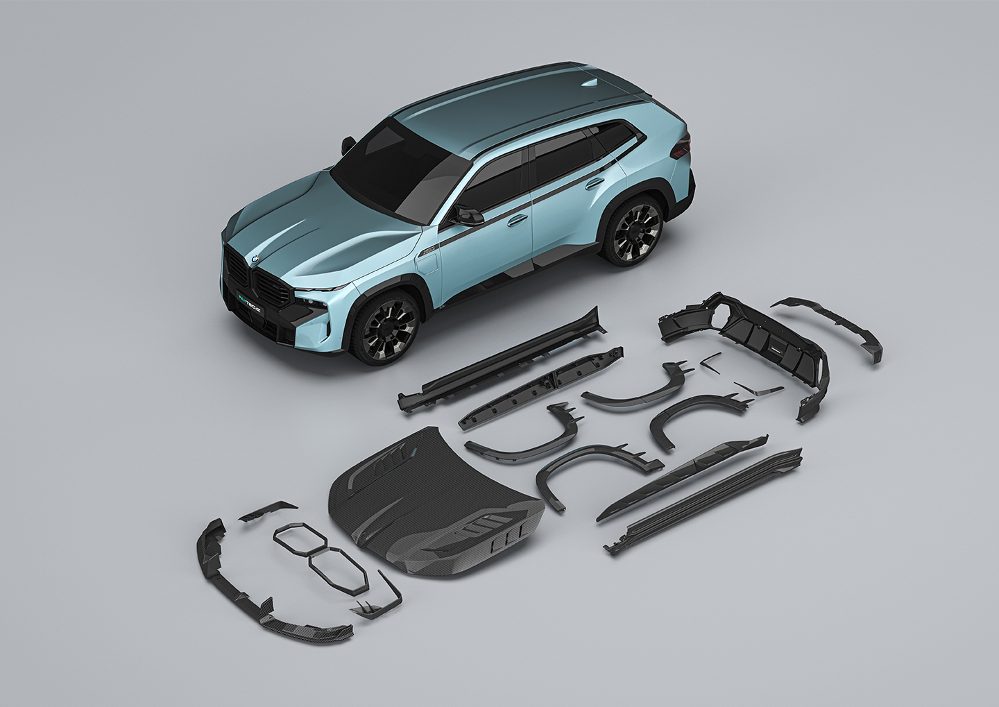 Understanding Paktechz's Aerodynamic Integration of BMW XM (G09) Carbon Fiber Kits