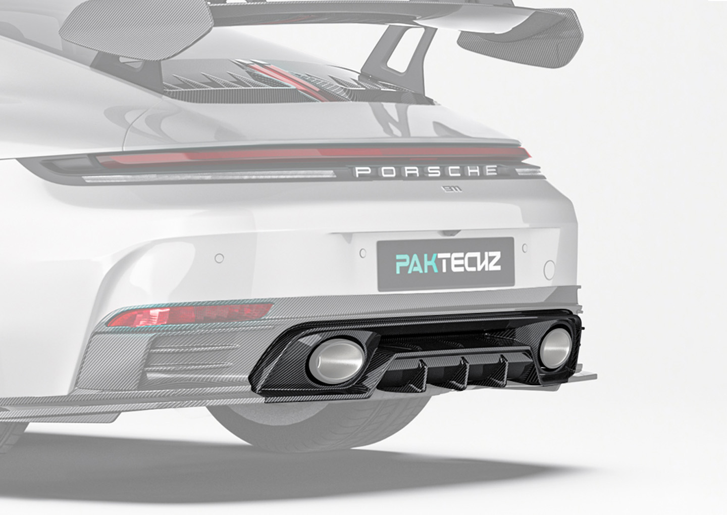 Paktechz Carbon Fiber Rear Diffuser Installation: Porsche 992.2 Aerodynamics Revolutionized
