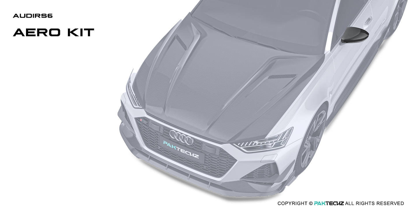 Audi RS6 C8 OEM Style Carbon Fiber Mirror Cover