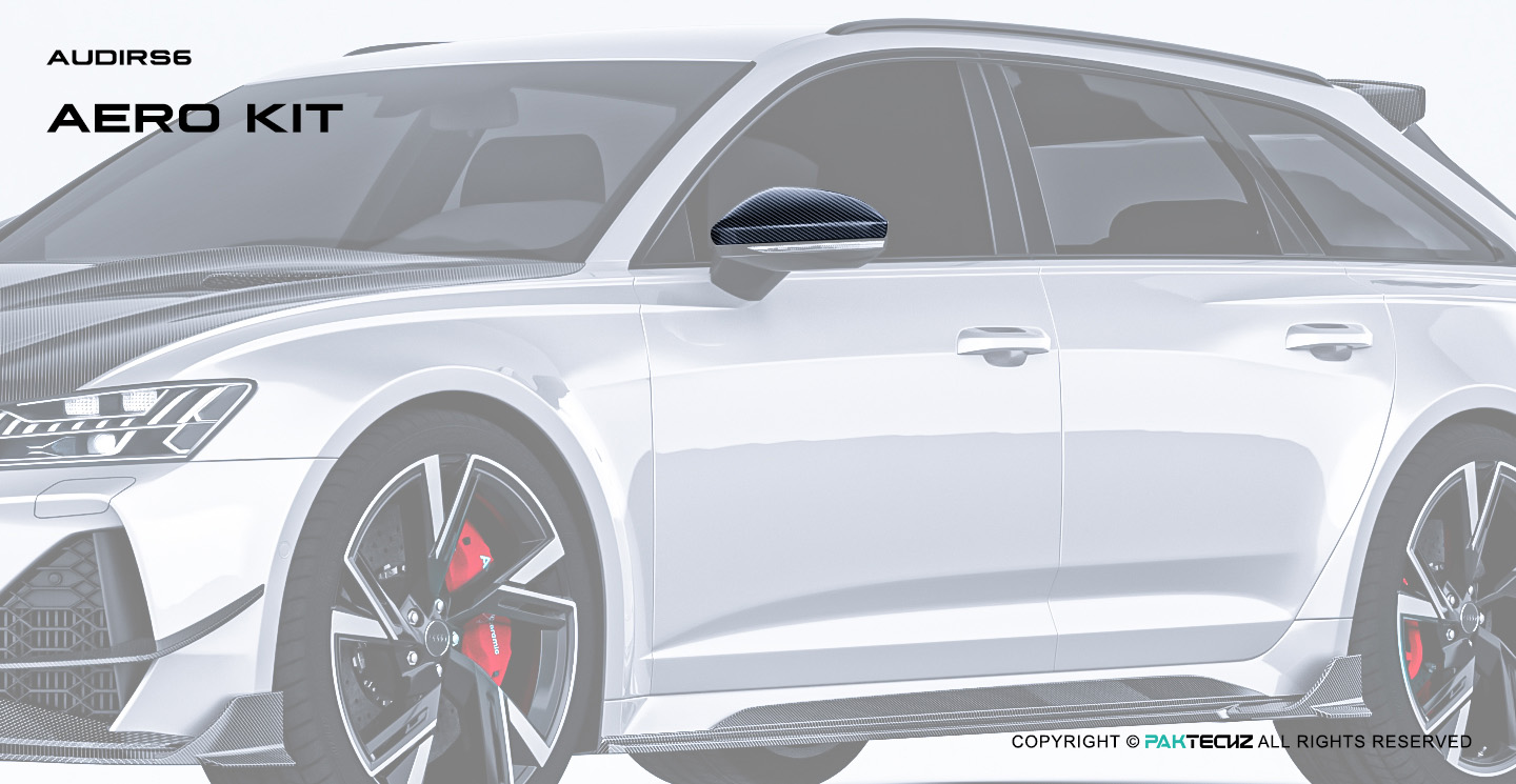 Audi RS6 C8 OEM Style Carbon Fiber Mirror Cover