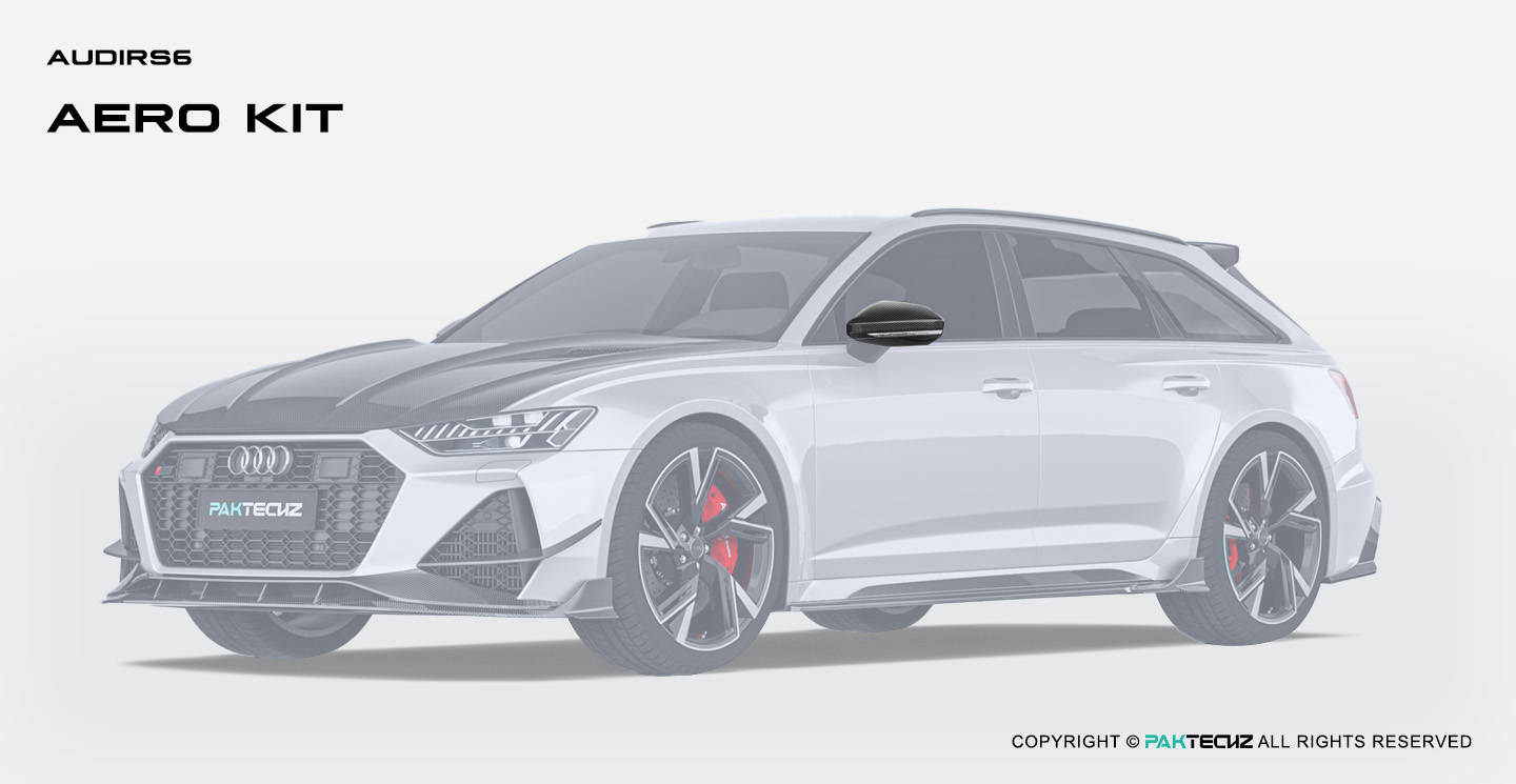 Audi RS6 C8 OEM Style Carbon Fiber Mirror Cover