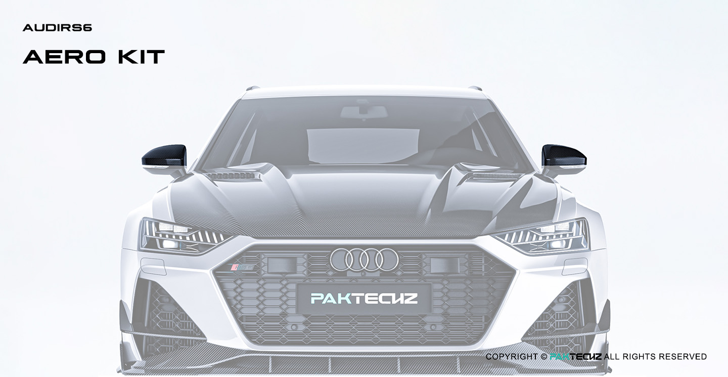 Audi RS6 C8 OEM Style Carbon Fiber Mirror Cover