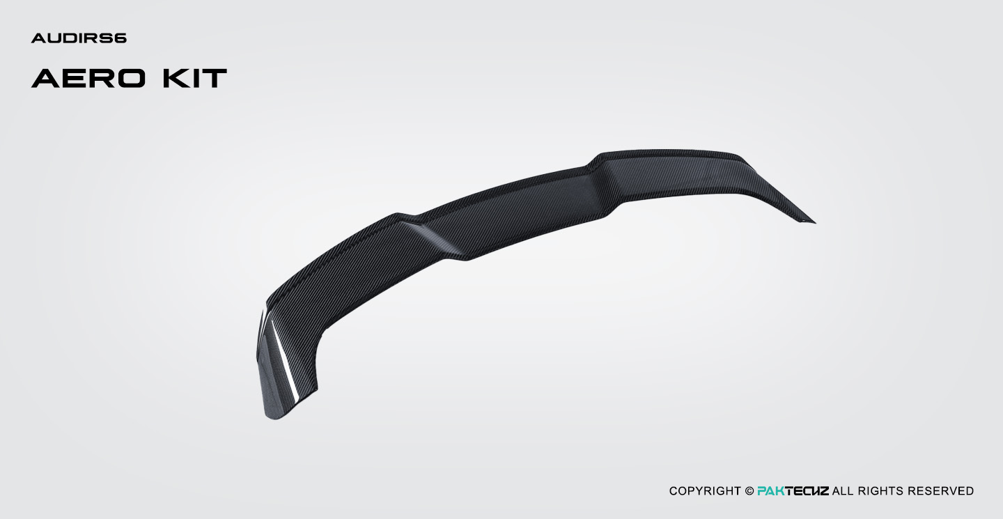 Audi RS6 C8 Paktechz Design Carbon Fiber Roof Spoiler