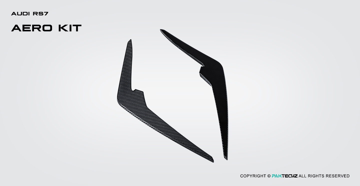 奥迪RS6 C8 Paktechz 款碳纤维前风刀