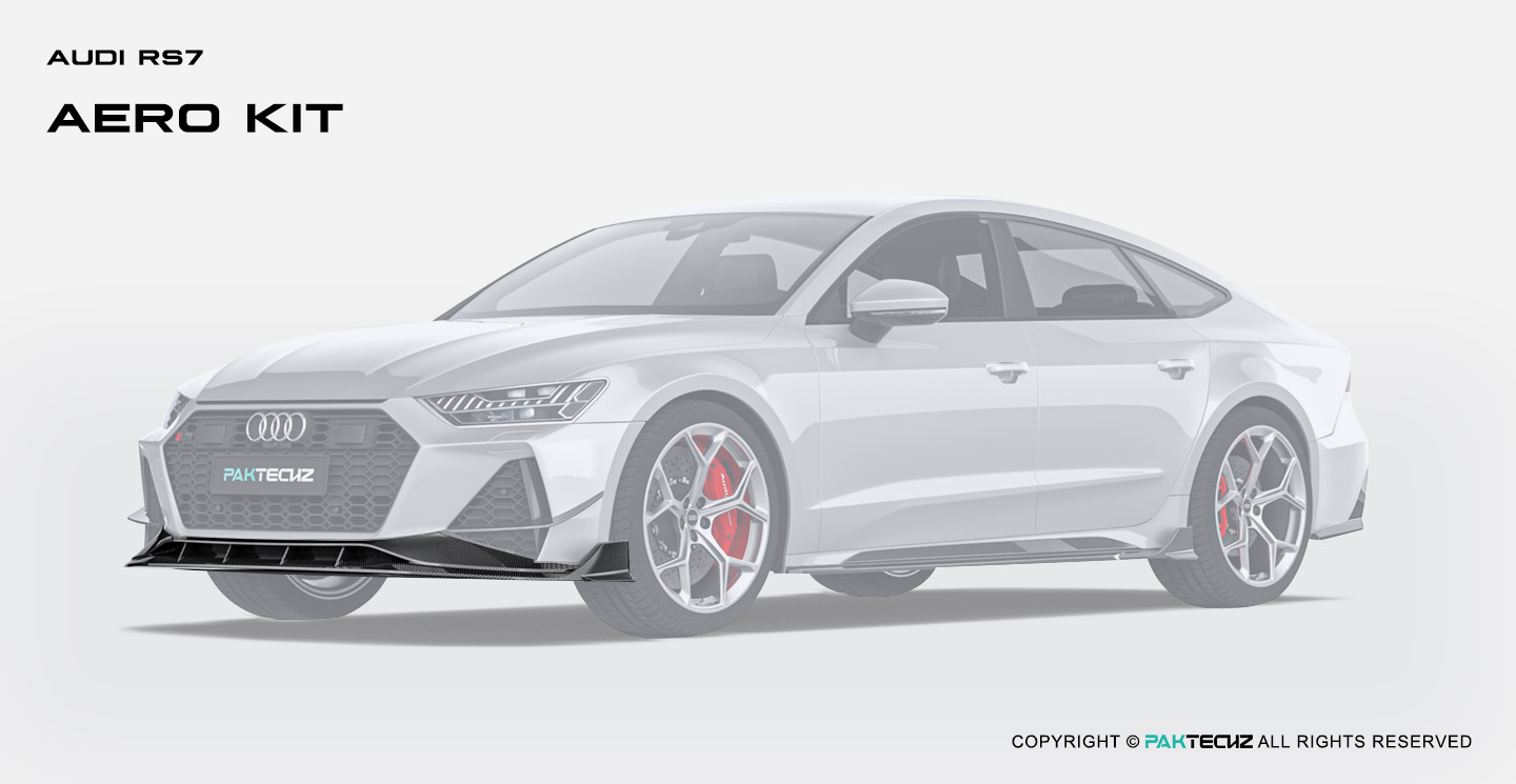 奥迪RS7 C8 Paktechz 款碳纤维前唇