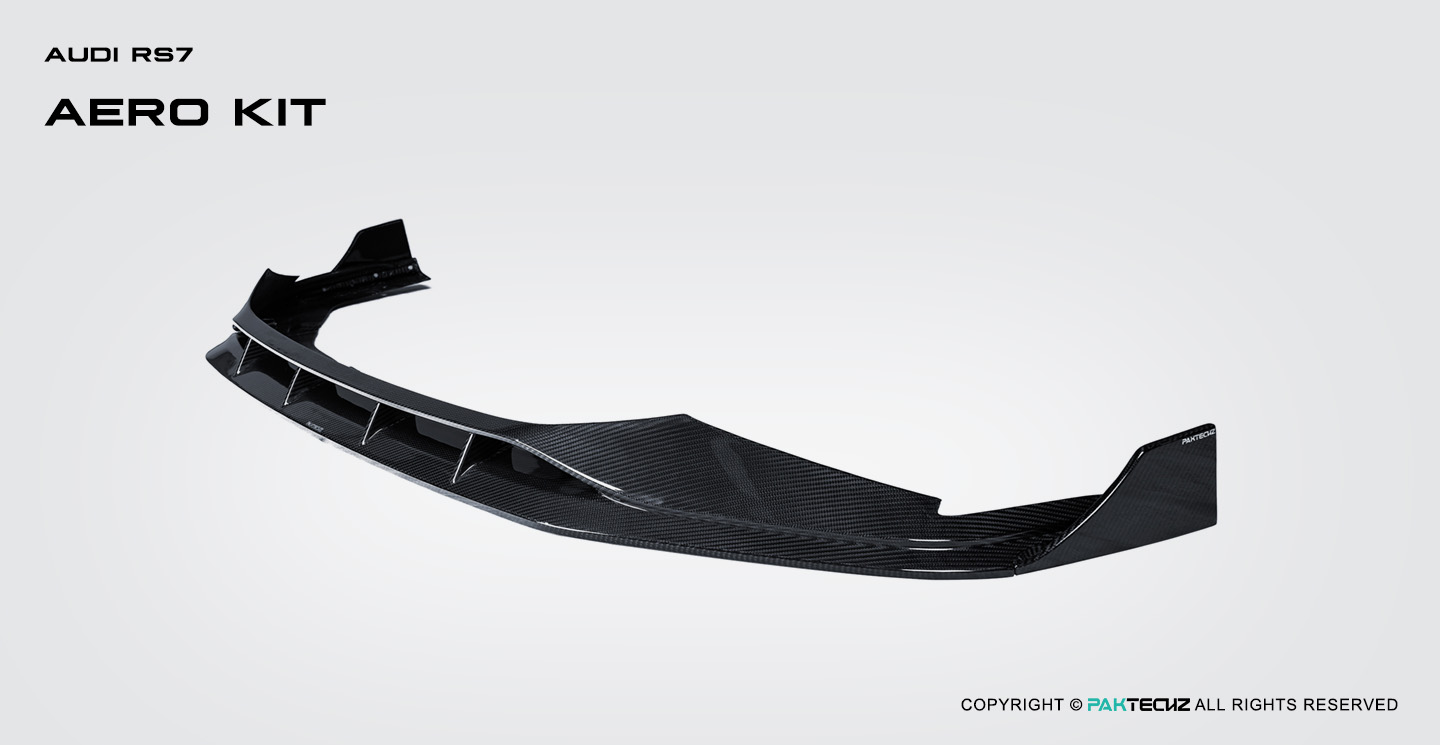 奥迪RS7 C8 Paktechz 款碳纤维前唇