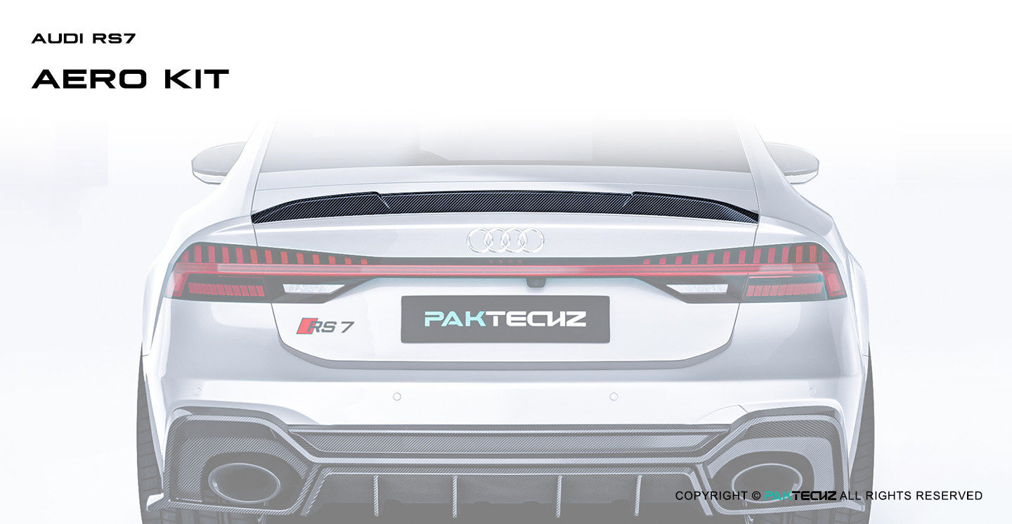 奥迪RS7 C8 Paktechz 款碳纤维尾翼