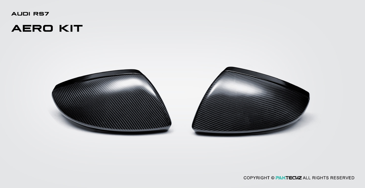 奥迪RS7 C8 OEM 款碳纤维后视镜壳