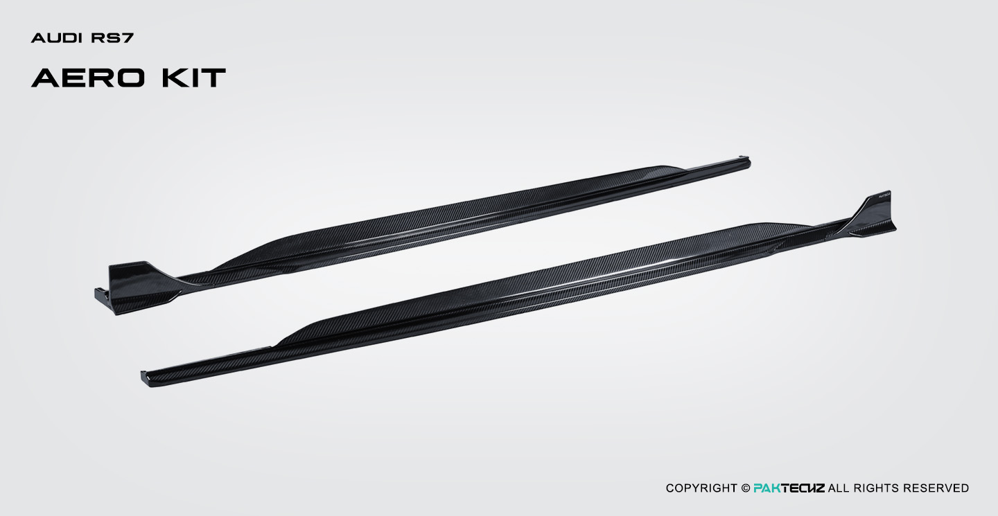 奥迪RS7 C8 Paktechz 款碳纤维侧裙