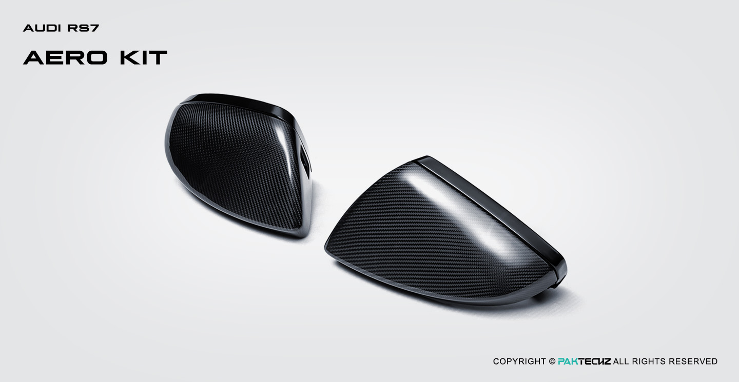 奥迪RS7 C8 OEM 款碳纤维后视镜壳