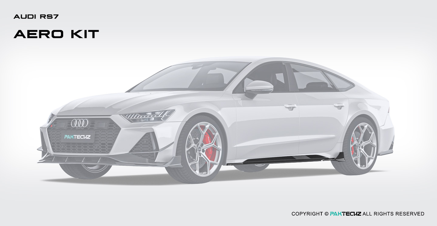 奥迪RS7 C8 Paktechz 款碳纤维侧裙