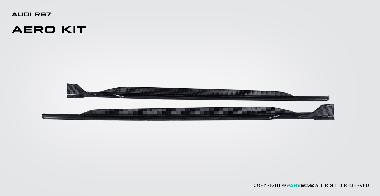 奥迪RS7 C8 Paktechz 款碳纤维侧裙