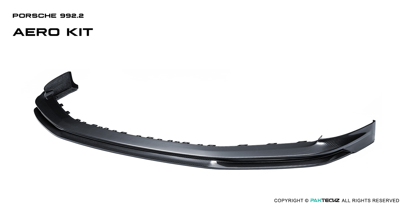 Porsche 992.2 Paktechz Design Carbon Fiber Front Lip