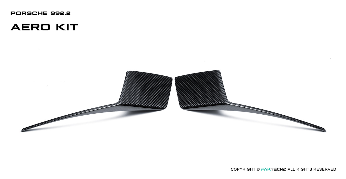 Porsche 992.2 Paktechz Design Carbon Fiber Rear Canards
