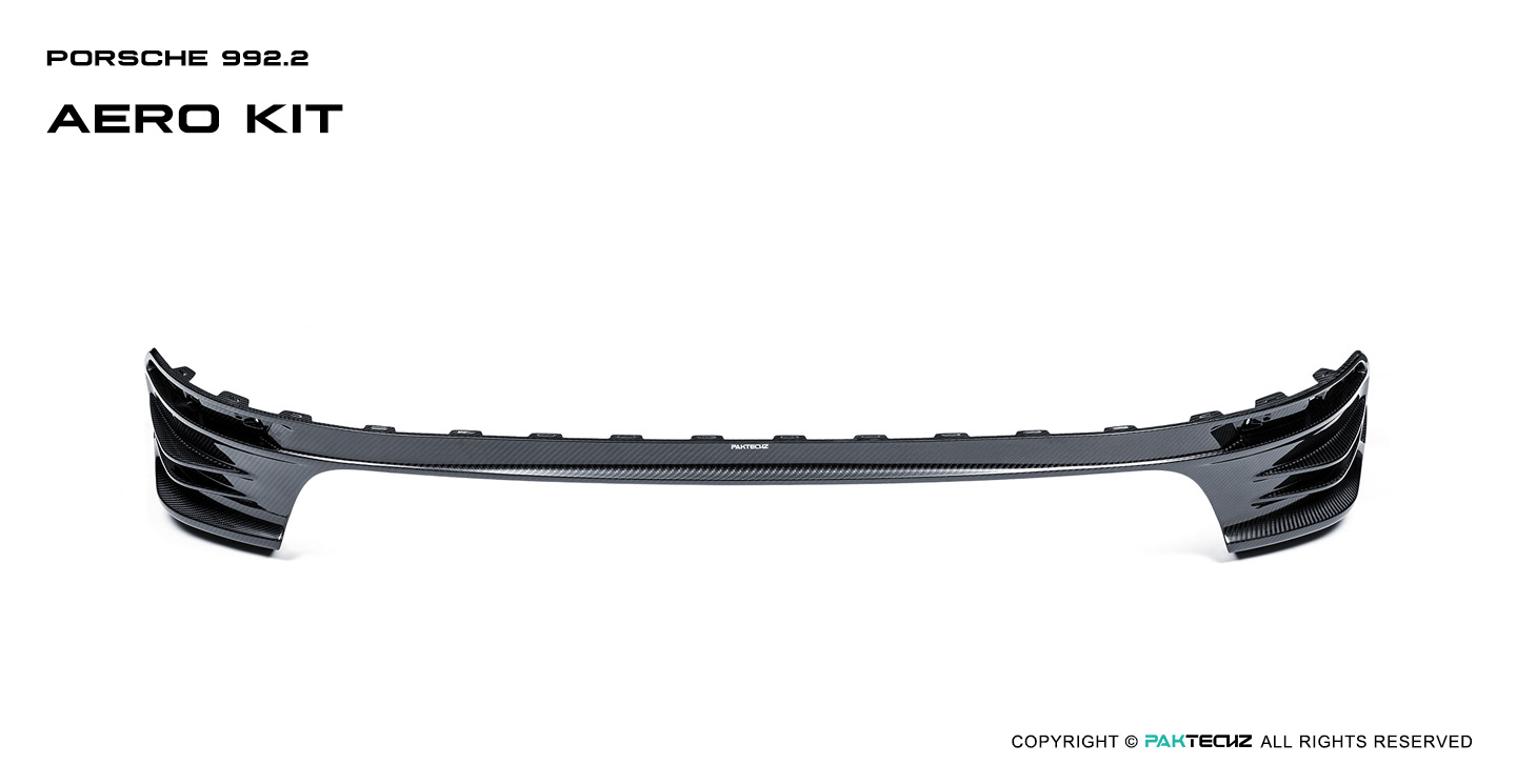 Porsche 992.2 Paktechz Design Carbon Fiber Upper Rear Diffuser