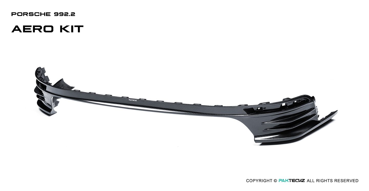 Porsche 992.2 Paktechz Design Carbon Fiber Upper Rear Diffuser