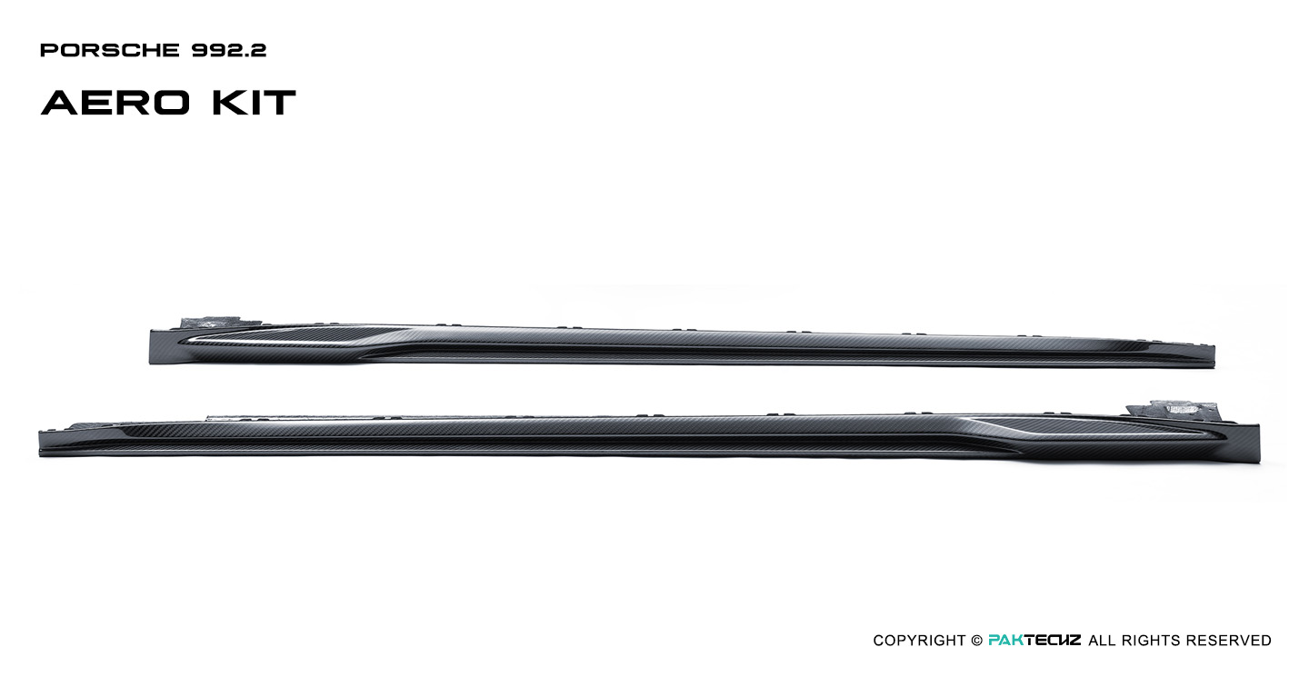 Porsche 992.2 Paktechz Design Carbon Fiber Side Skirts