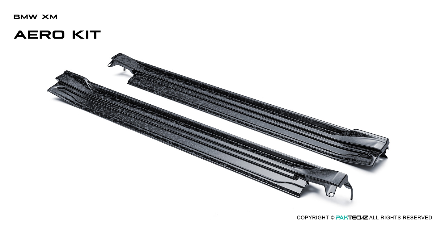 BMW XM (G09) Paktechz Design Carbon Fiber Side Skirts