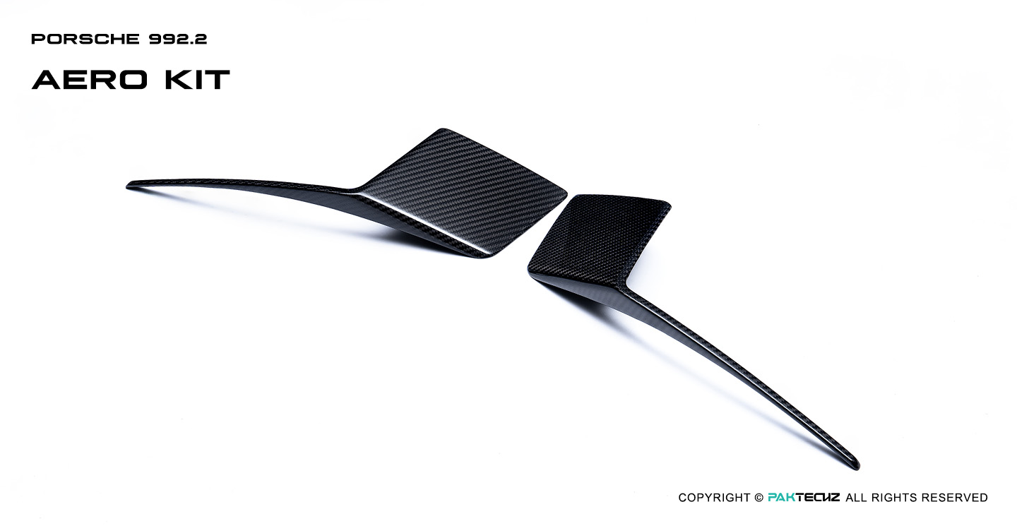 Porsche 992.2 Paktechz Design Carbon Fiber Rear Canards