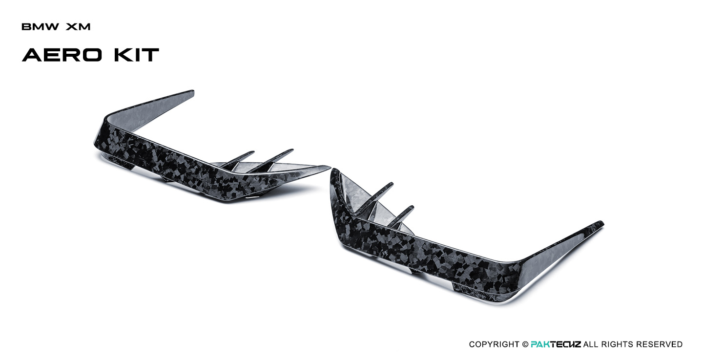 BMW XM (G09) Paktechz Design Carbon Fiber Front Canard