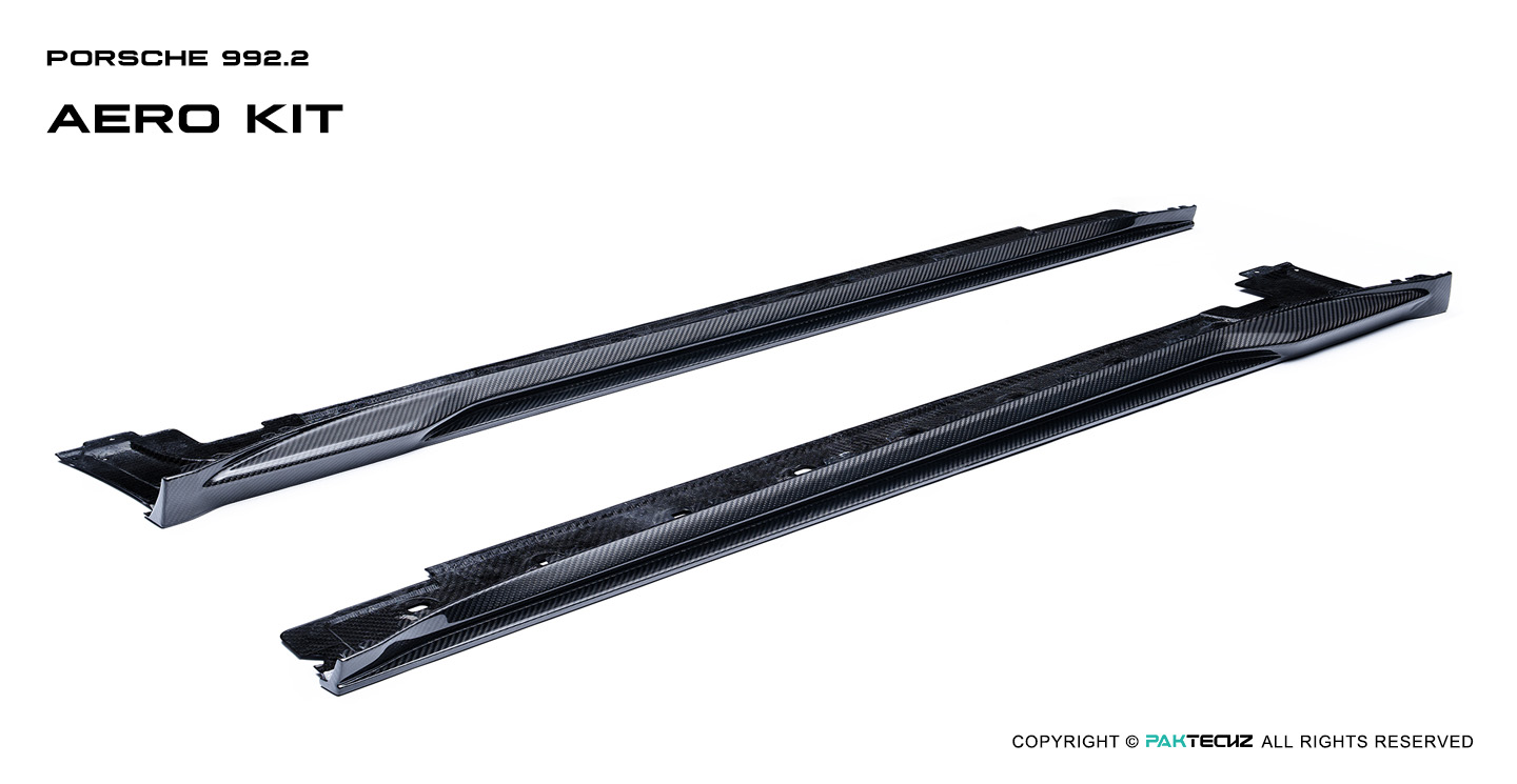 Porsche 992.2 Paktechz Design Carbon Fiber Side Skirts