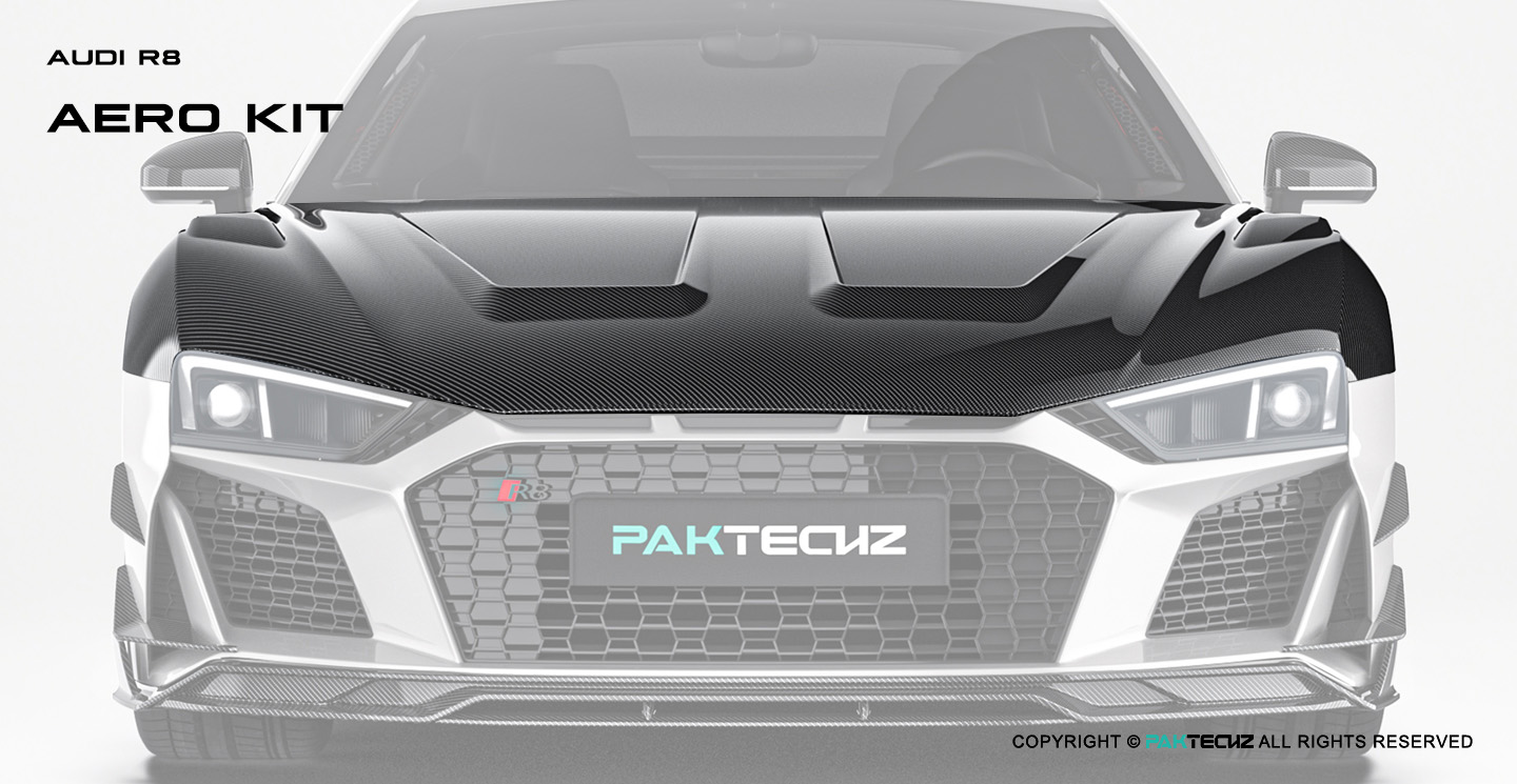 Audi R8 Paktechz Design Carbon Fiber Hood