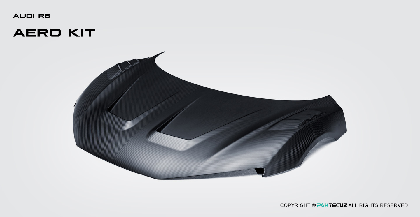 Audi R8 Paktechz Design Carbon Fiber Hood