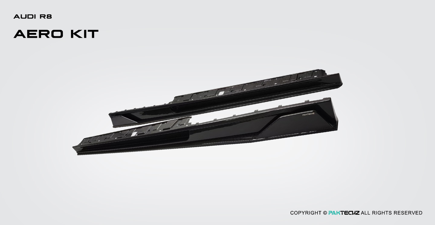 Audi R8 Paktechz Design Carbon Fiber Side Skirts