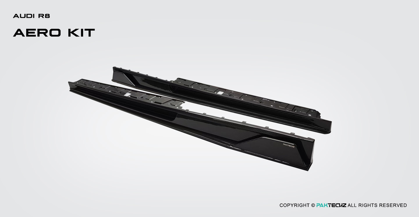 Audi R8 Paktechz Design Carbon Fiber Side Skirts