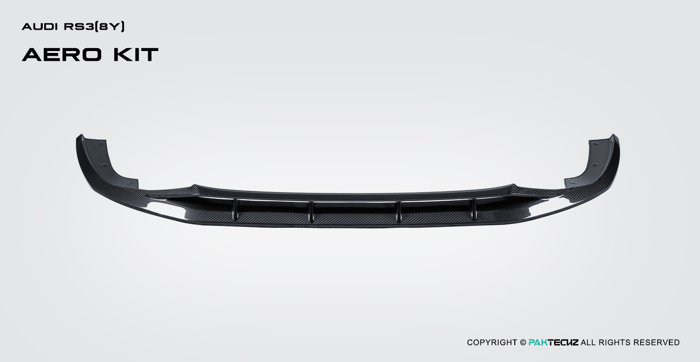 奥迪RS3 8Y Paktechz碳纤维前唇Ver.1