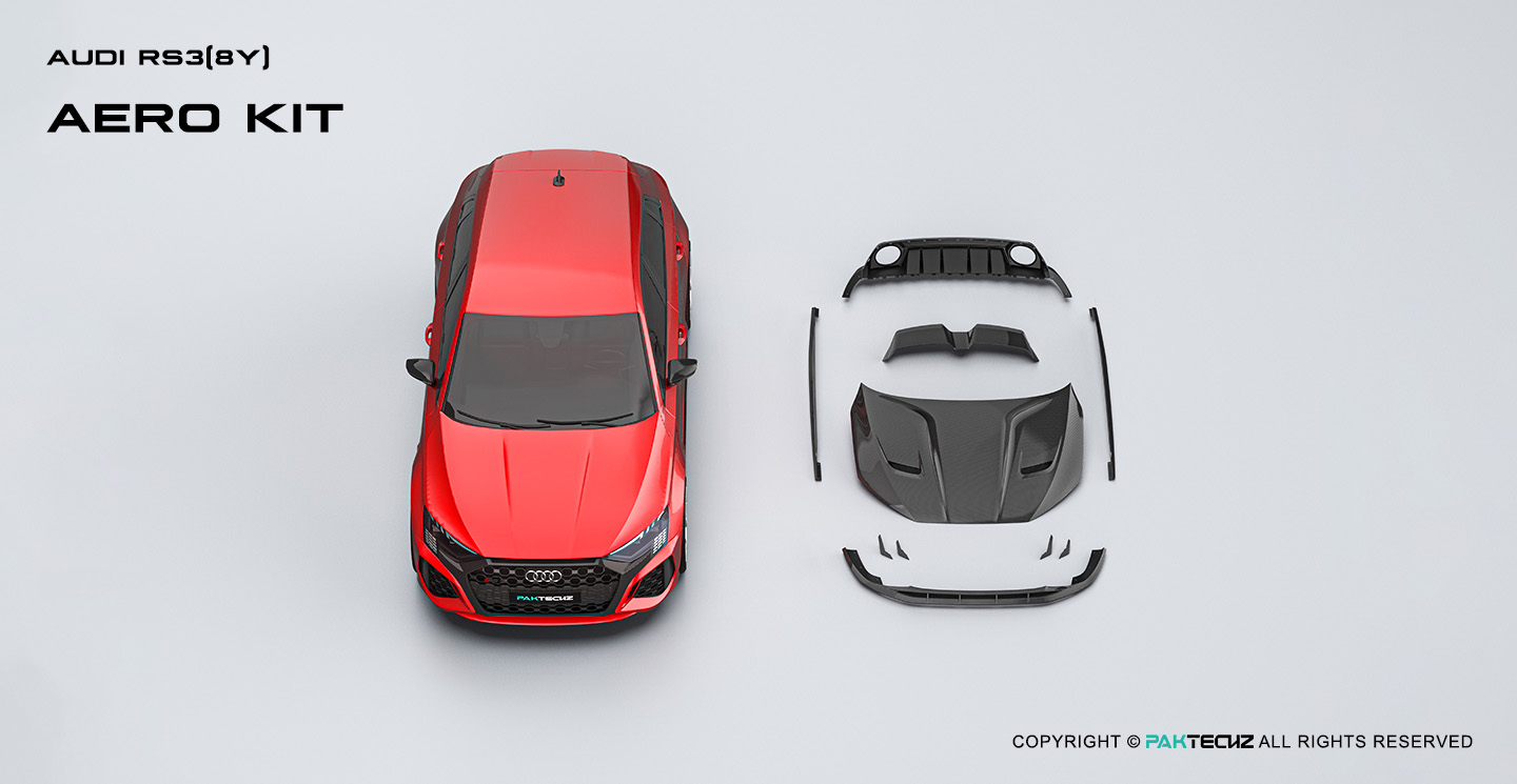 Audi RS3(8Y) Carbon Fiber Aerodynamic Body Kit