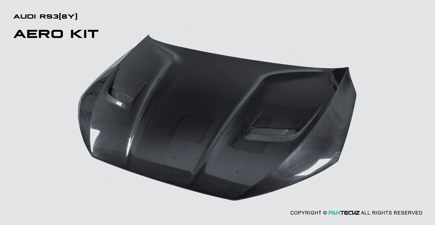 奥迪RS3 8Y Paktechz碳纤维机盖