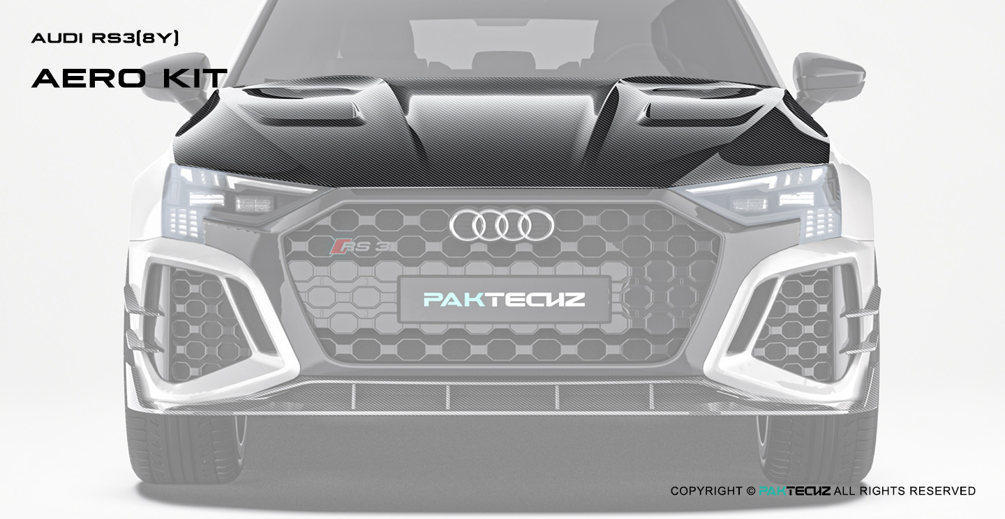 奥迪RS3 8Y Paktechz碳纤维机盖