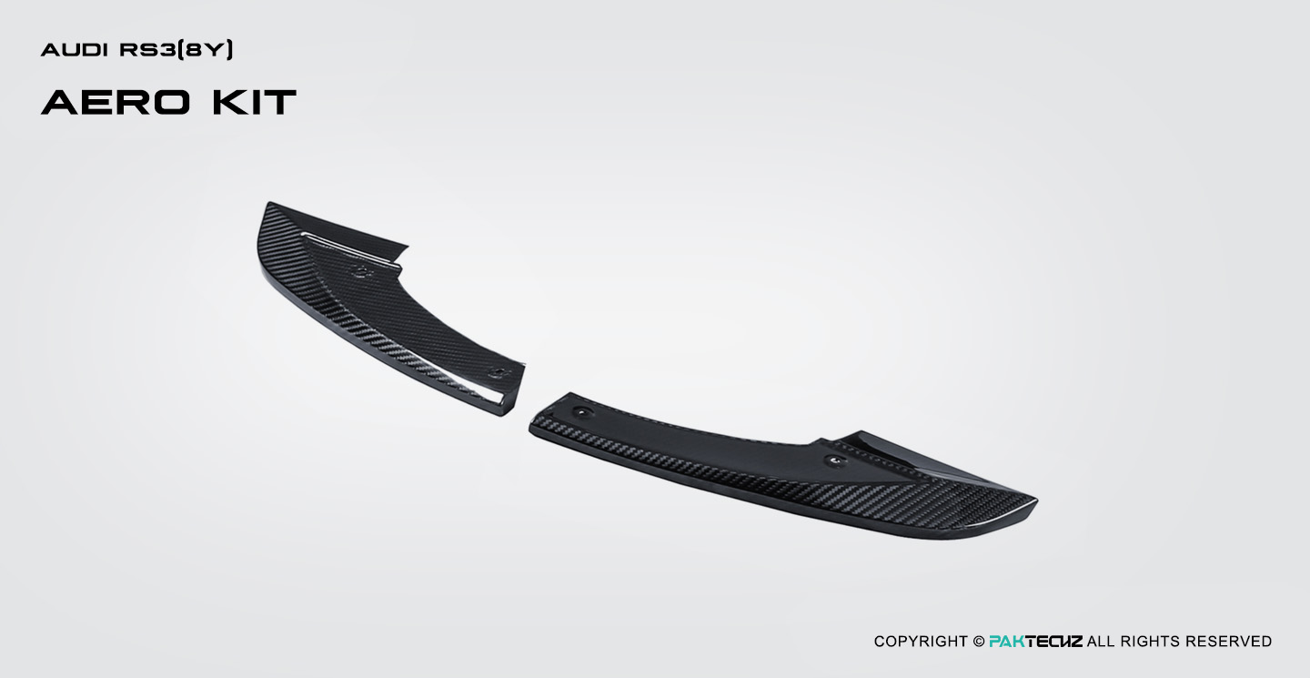 Audi RS3 8Y Paktechz Design Carbon Fiber Rear Canards