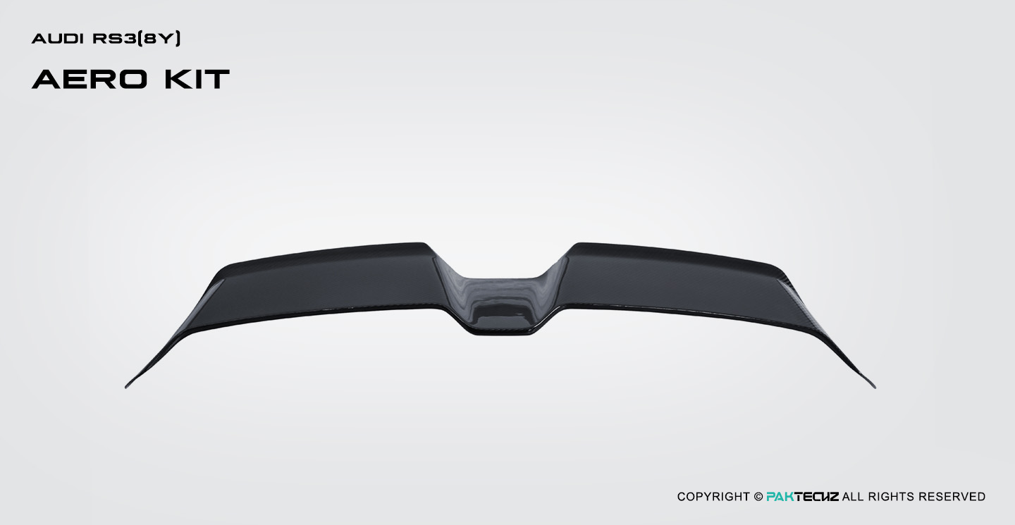Audi RS3 8Y Paktechz Design Carbon Fiber Roof Spoiler