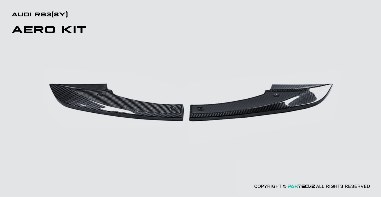 Audi RS3 8Y Paktechz Design Carbon Fiber Rear Canards