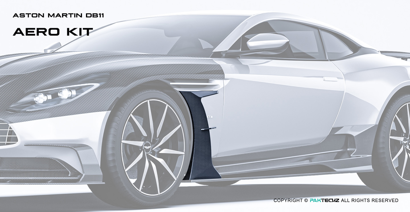 Aston Martin DB11 Paktechz Design Carbon Fiber Fender Trims