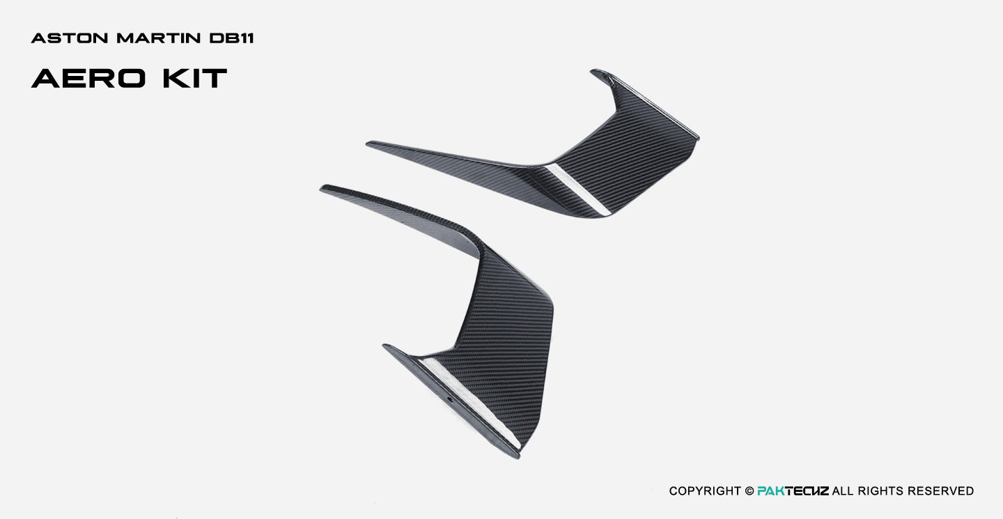 Aston Martin DB11 Paktechz Design Carbon Fiber Front Canards